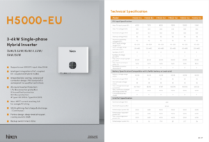 Hinen H5000-EU datasheet cover for TerraVolt H5