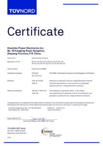 VDE certificate