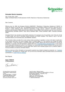 RoHS certificate
