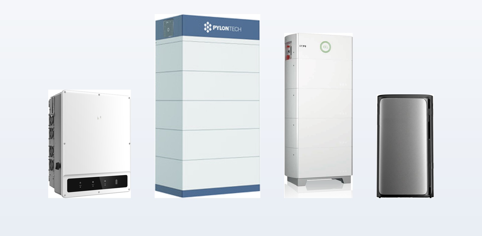 GoodWe, Pylontech, SAJ und EcoFlow Speicherhardware