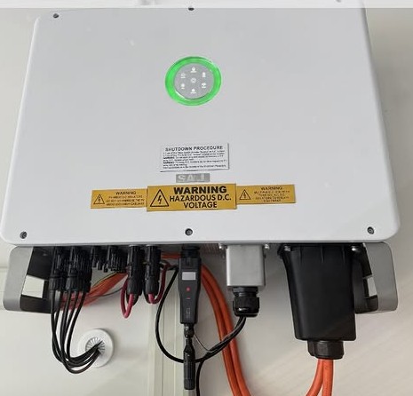 SAJ H2 underside connection detail, installer photo