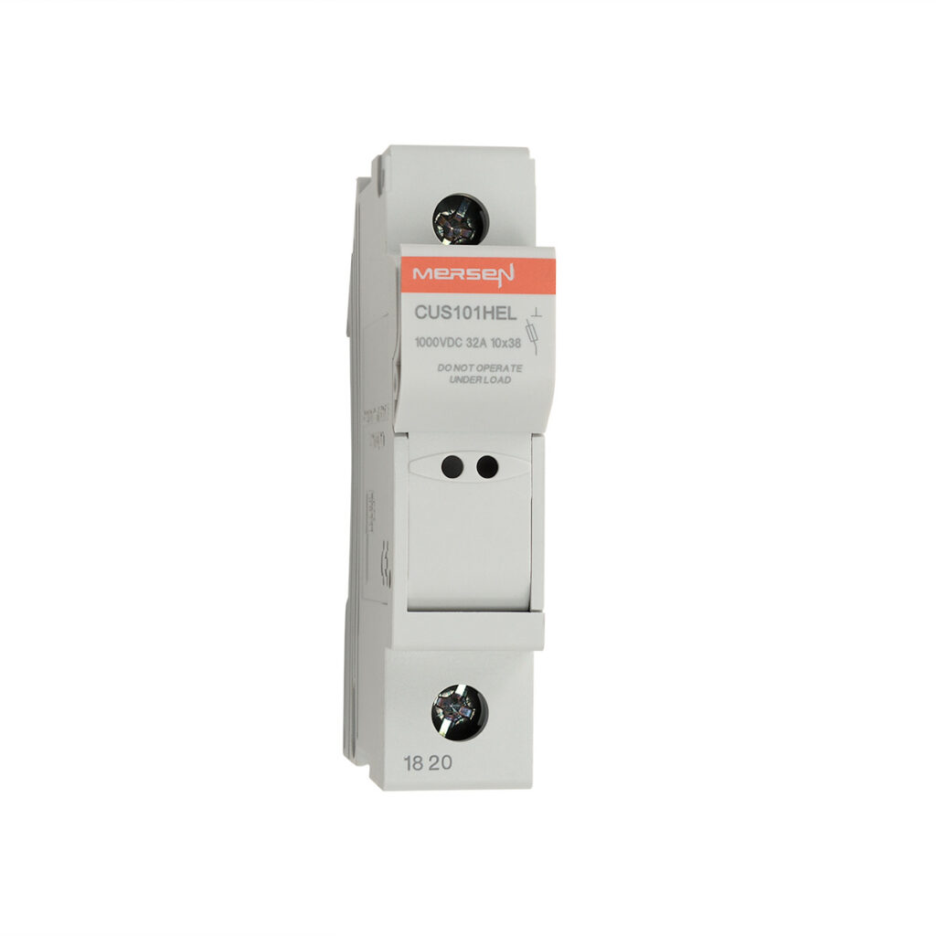 Mersen CUS101HEL (1-poliger DC-Sicherungshalter, 10x38 mm, 1000 V)