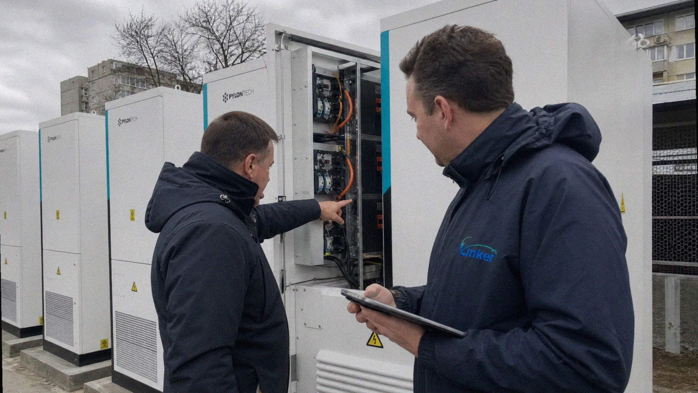 Kunde und Linker bei einem C&I-Standortbesuch
