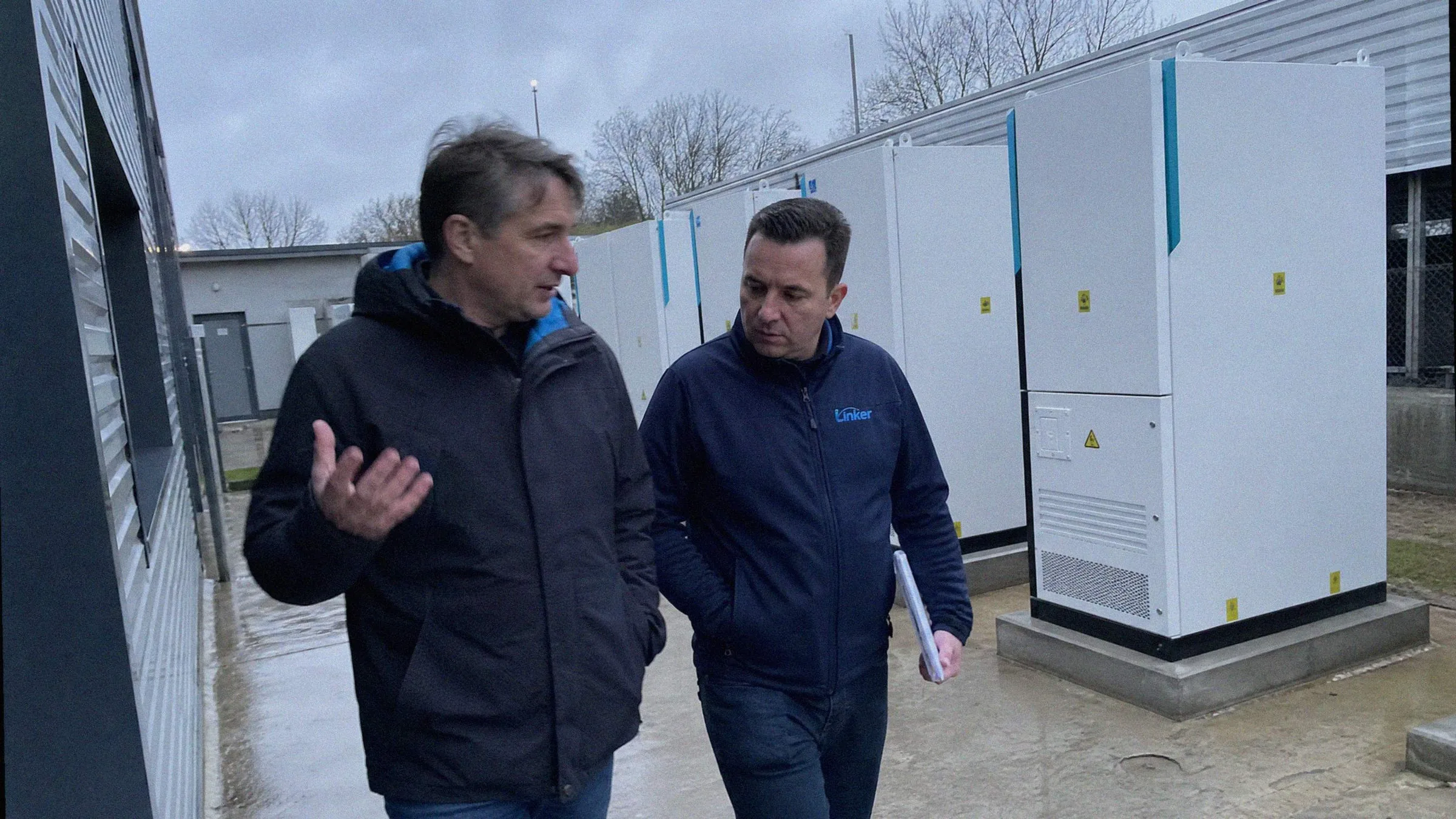 Customer and Linker on a C&I site visit