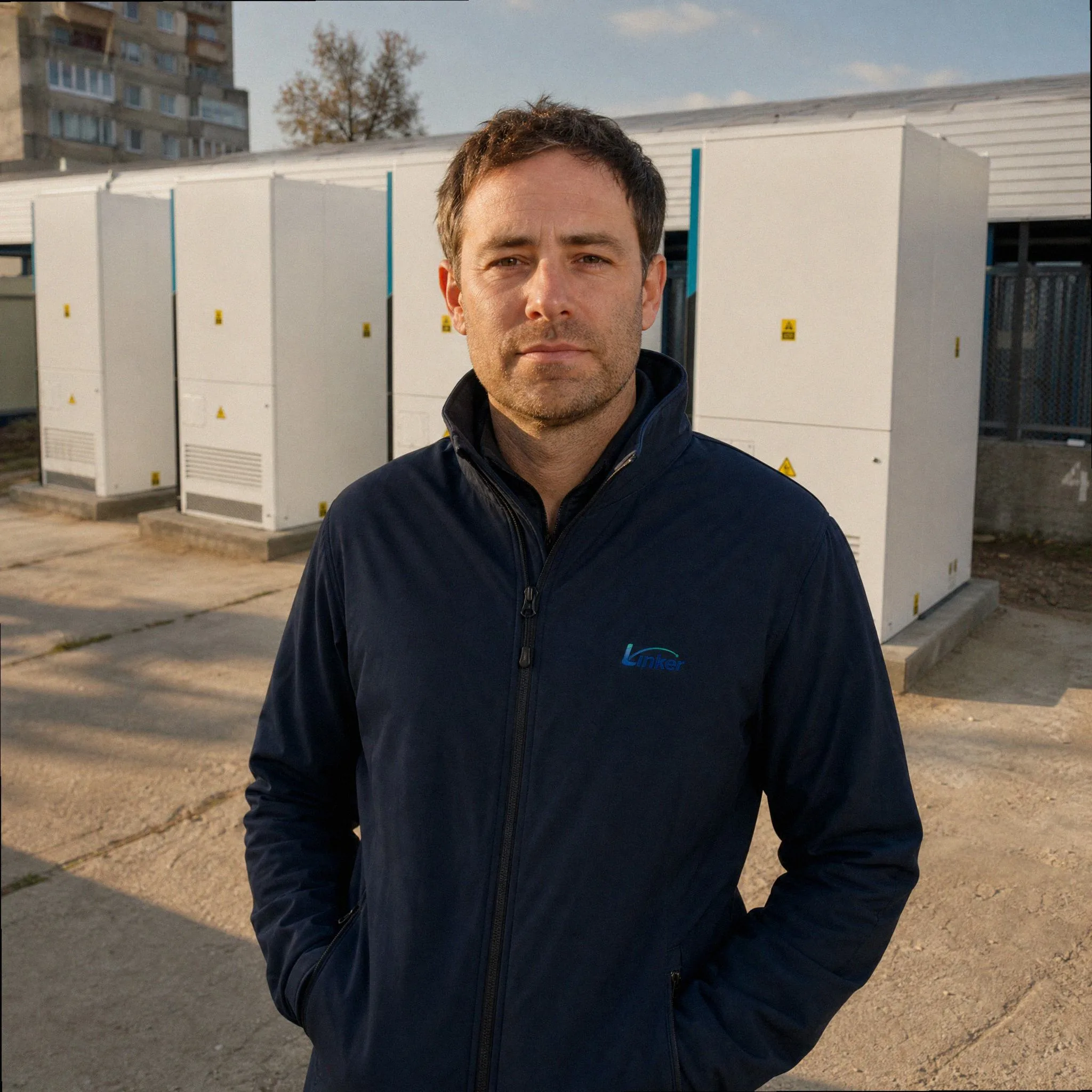 Linker engineer at a commercial storage yard